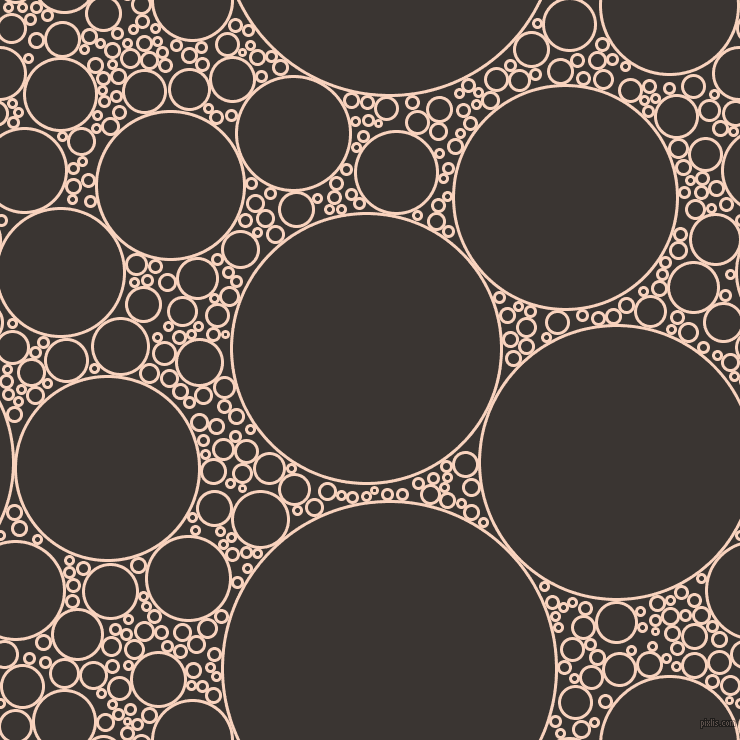 bubbles, circles, sponge, big, medium, small, 3 pixel line width, Tuft Bush and Kilamanjaro circles bubbles sponge soap seamless tileable