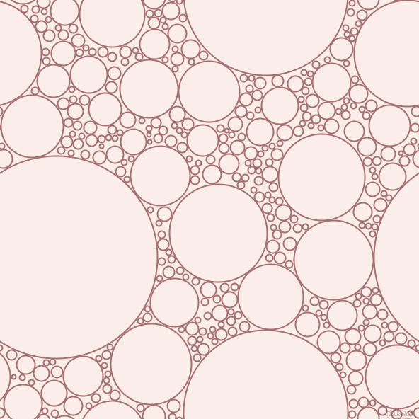 bubbles, circles, sponge, big, medium, small, 2 pixel line width, Turkish Rose and Rose White circles bubbles sponge soap seamless tileable