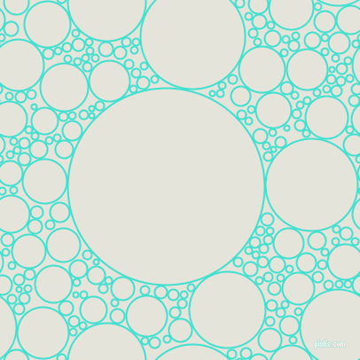 bubbles, circles, sponge, big, medium, small, 2 pixel line width, Turquoise and Black White circles bubbles sponge soap seamless tileable
