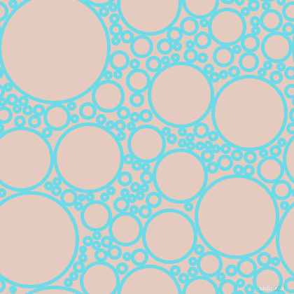 bubbles, circles, sponge, big, medium, small, 5 pixel line width, Turquoise Blue and Dust Storm circles bubbles sponge soap seamless tileable