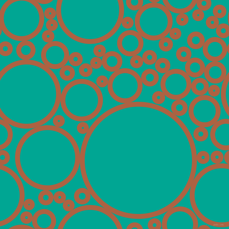 bubbles, circles, sponge, big, medium, small, 17 pixel line width, Tuscany and Persian Green circles bubbles sponge soap seamless tileable