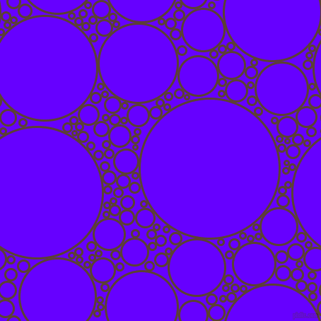 bubbles, circles, sponge, big, medium, small, 3 pixel line width, Very Dark Brown and Electric Indigo circles bubbles sponge soap seamless tileable