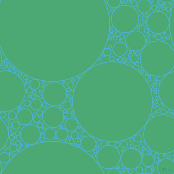 bubbles, circles, sponge, big, medium, small, 3 pixel line width, Viking and Ocean Green circles bubbles sponge soap seamless tileable