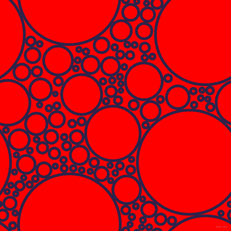 bubbles, circles, sponge, big, medium, small, 9 pixel line width, Violent Violet and Red circles bubbles sponge soap seamless tileable
