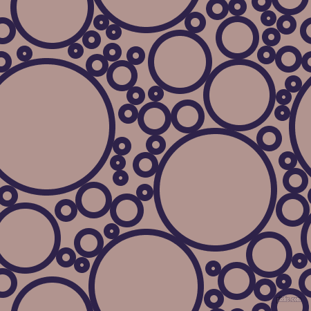 bubbles, circles, sponge, big, medium, small, 9 pixel line width, Violent Violet and Thatch circles bubbles sponge soap seamless tileable