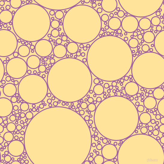 bubbles, circles, sponge, big, medium, small, 3 pixel line width, Violet Blue and Cream Brulee circles bubbles sponge soap seamless tileable