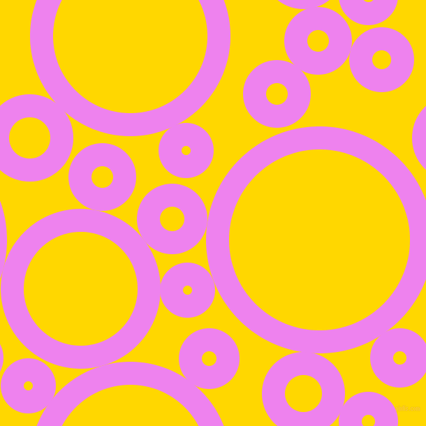 bubbles, circles, sponge, big, medium, small, 33 pixel line width, Violet and Gold circles bubbles sponge soap seamless tileable