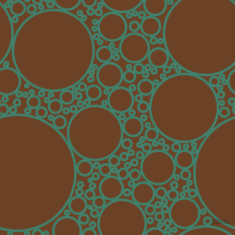 bubbles, circles, sponge, big, medium, small, 5 pixel line width, Viridian and Semi-Sweet Chocolate circles bubbles sponge soap seamless tileable