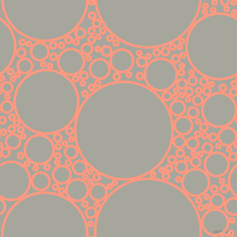 bubbles, circles, sponge, big, medium, small, 5 pixel line width, Vivid Tangerine and Foggy Grey circles bubbles sponge soap seamless tileable