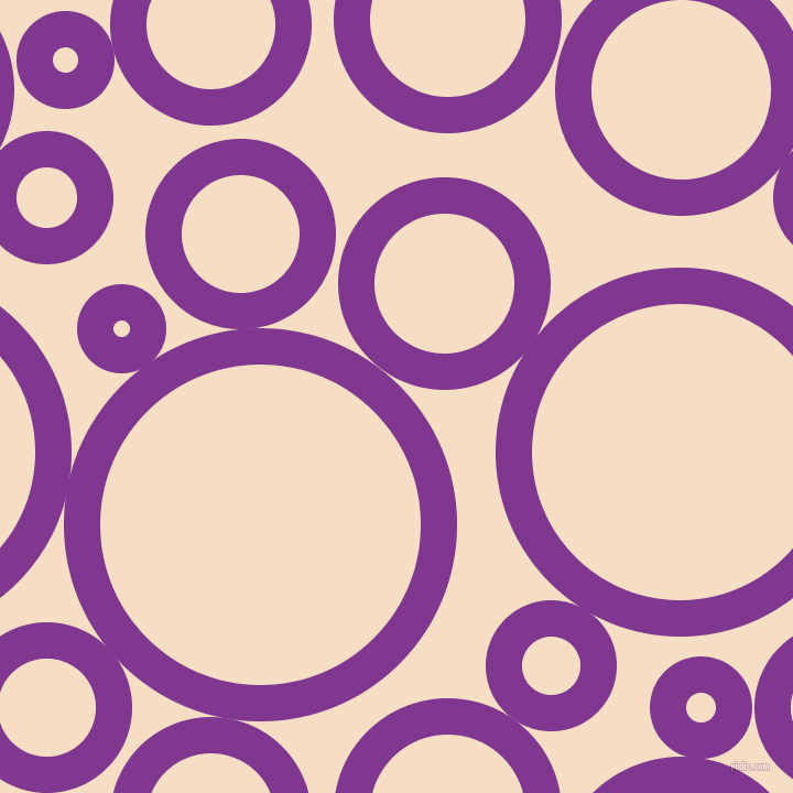 bubbles, circles, sponge, big, medium, small, 33 pixel line width, Vivid Violet and Sazerac circles bubbles sponge soap seamless tileable