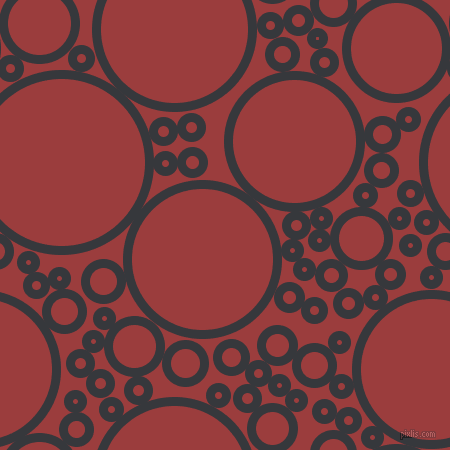 bubbles, circles, sponge, big, medium, small, 9 pixel line width, Vulcan and Mexican Red circles bubbles sponge soap seamless tileable