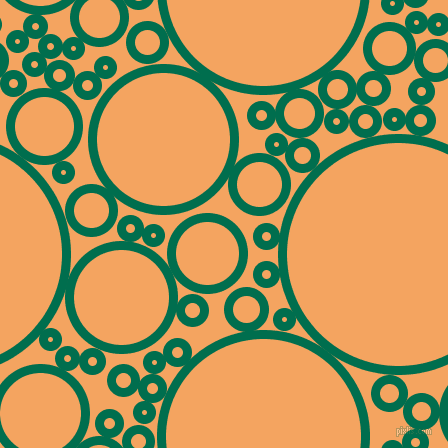 bubbles, circles, sponge, big, medium, small, 9 pixel line width, Watercourse and Sandy Brown circles bubbles sponge soap seamless tileable