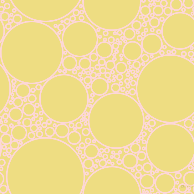 bubbles, circles, sponge, big, medium, small, 5 pixel line width, We Peep and Light Goldenrod circles bubbles sponge soap seamless tileable