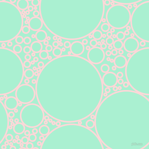 bubbles, circles, sponge, big, medium, small, 5 pixel line width, We Peep and Magic Mint circles bubbles sponge soap seamless tileable