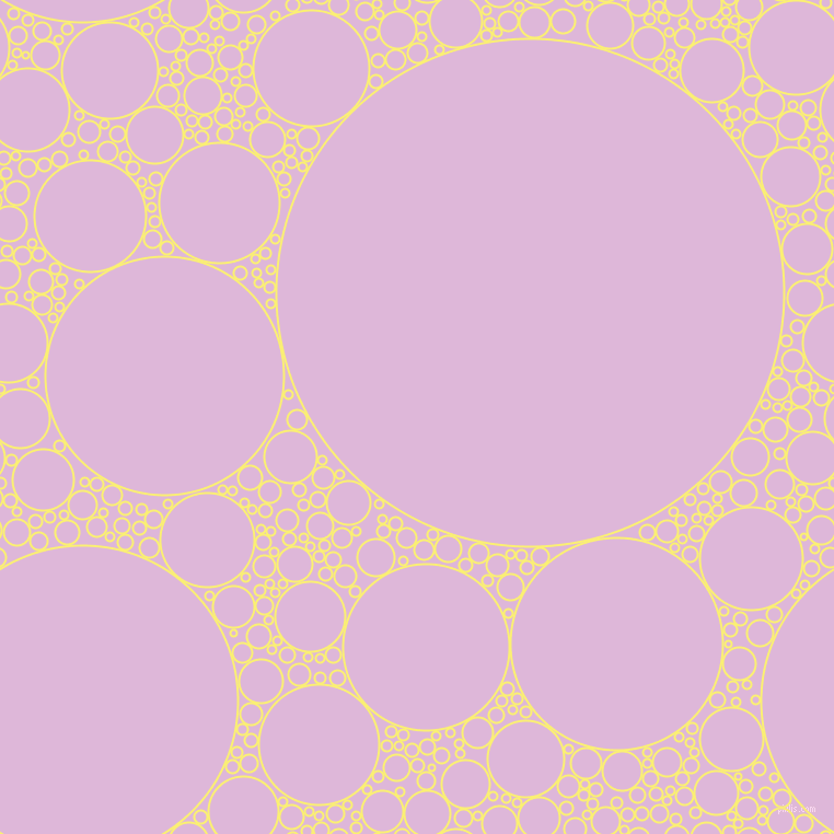 bubbles, circles, sponge, big, medium, small, 2 pixel line width, Witch Haze and French Lilac circles bubbles sponge soap seamless tileable