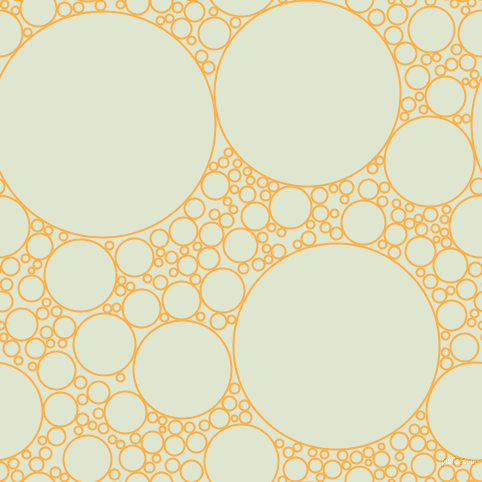 bubbles, circles, sponge, big, medium, small, 2 pixel line width, Yellow Orange and Willow Brook circles bubbles sponge soap seamless tileable