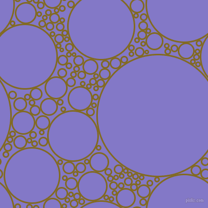 bubbles, circles, sponge, big, medium, small, 3 pixel line width, Yukon Gold and Moody Blue circles bubbles sponge soap seamless tileable