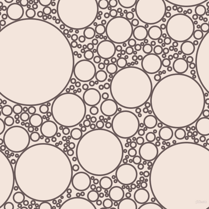 bubbles, circles, sponge, big, medium, small, 5 pixel line width, Zambezi and Fair Pink circles bubbles sponge soap seamless tileable
