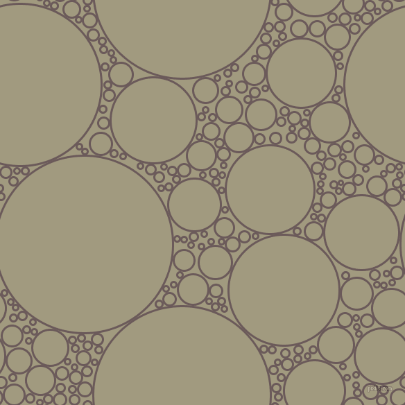 bubbles, circles, sponge, big, medium, small, 3 pixel line width, Zambezi and Grey Olive circles bubbles sponge soap seamless tileable