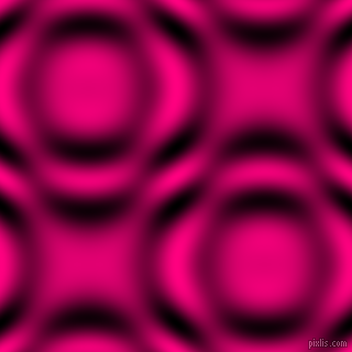 , Deep Pink and Black and White circular plasma waves seamless tileable