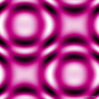 Medium Violet Red and Black and White circular plasma waves seamless tileable