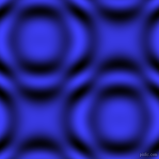 , Neon Blue and Black and White circular plasma waves seamless tileable