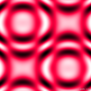 , Torch Red and Black and White circular plasma waves seamless tileable