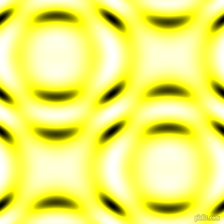 , Yellow and Black and White circular plasma waves seamless tileable