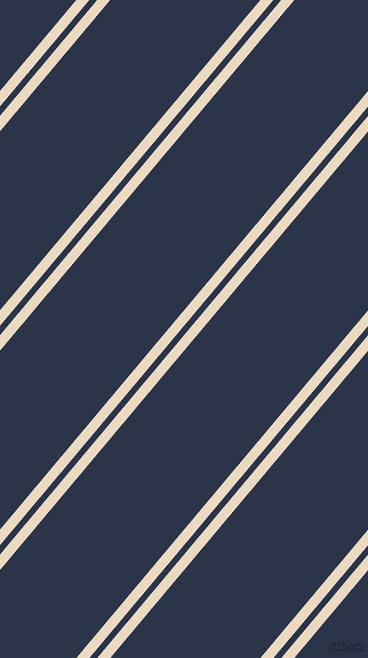50 degree angles dual stripes line, 10 pixel line width, 6 and 115 pixels line spacing, dual two line striped seamless tileable