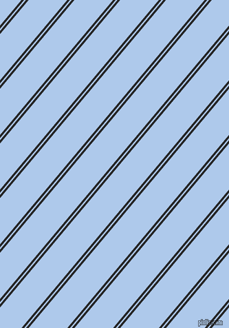 50 degree angles dual stripes line, 3 pixel line width, 2 and 43 pixels line spacing, dual two line striped seamless tileable