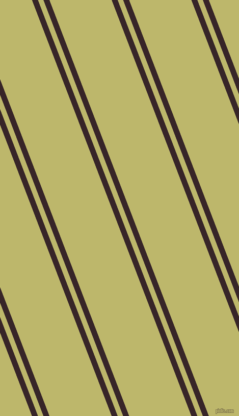 111 degree angles dual striped line, 11 pixel line width, 10 and 114 pixels line spacing, Aubergine and Dark Khaki dual two line striped seamless tileable