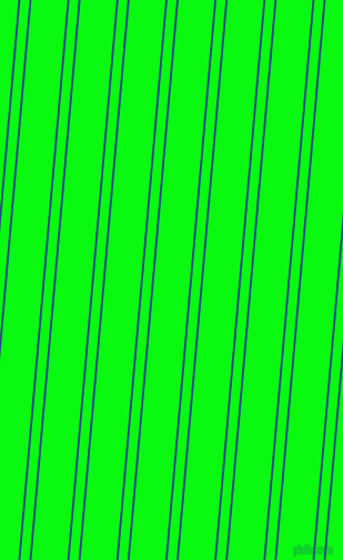 85 degree angles dual striped lines, 2 pixel lines width, 8 and 32 pixels line spacing, Bahama Blue and Free Speech Green dual two line striped seamless tileable
