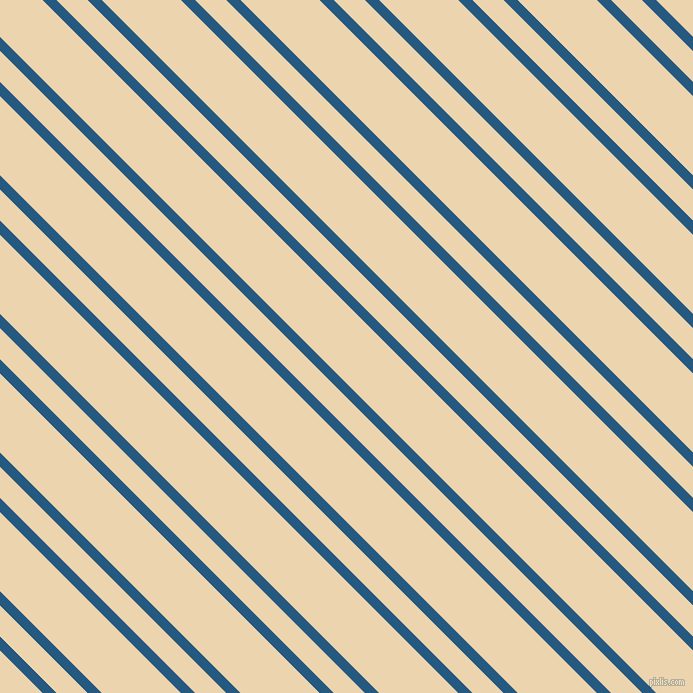 135 degree angle dual stripes line, 10 pixel line width, 22 and 56 pixel line spacing, Bahama Blue and Givry dual two line striped seamless tileable