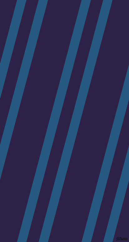 75 degree angles dual stripe lines, 29 pixel lines width, 38 and 104 pixels line spacing, Bahama Blue and Violent Violet dual two line striped seamless tileable