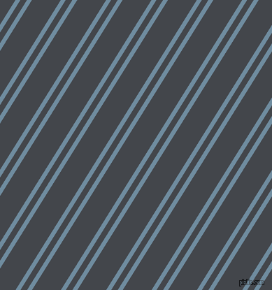 58 degree angles dual striped lines, 6 pixel lines width, 8 and 35 pixels line spacing, Bermuda Grey and Steel Grey dual two line striped seamless tileable
