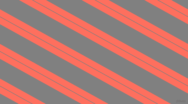 151 degree angle dual striped lines, 24 pixel lines width, 2 and 66 pixel line spacing, Bittersweet and Grey dual two line striped seamless tileable