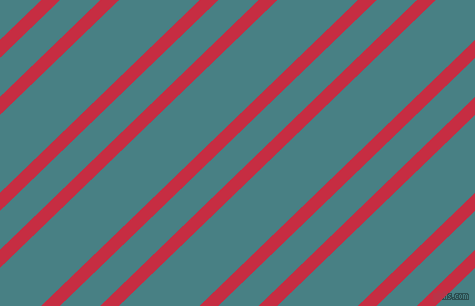 44 degree angles dual striped line, 13 pixel line width, 28 and 56 pixels line spacing, Brick Red and Paradiso dual two line striped seamless tileable