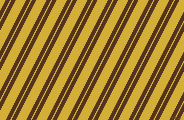 63 degree angles dual stripes lines, 13 pixel lines width, 4 and 31 pixels line spacing, Brown Bramble and Metallic Gold dual two line striped seamless tileable