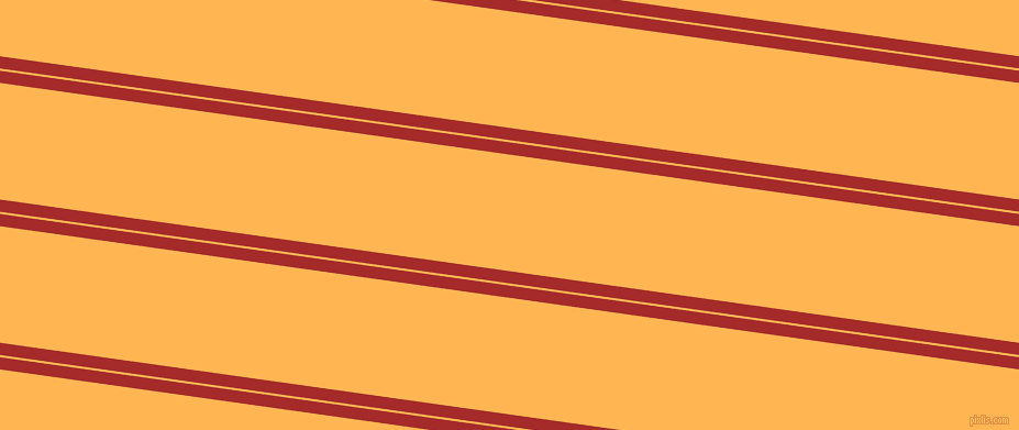 172 degree angles dual stripe line, 11 pixel line width, 2 and 105 pixels line spacing, Brown and Koromiko dual two line striped seamless tileable