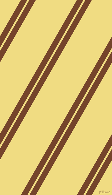 60 degree angle dual striped line, 19 pixel line width, 6 and 121 pixel line spacing, Bull Shot and Buff dual two line striped seamless tileable