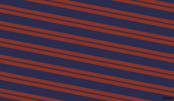 169 degree angle dual stripe lines, 12 pixel lines width, 4 and 28 pixel line spacing, Burnt Umber and Lucky Point dual two line striped seamless tileable
