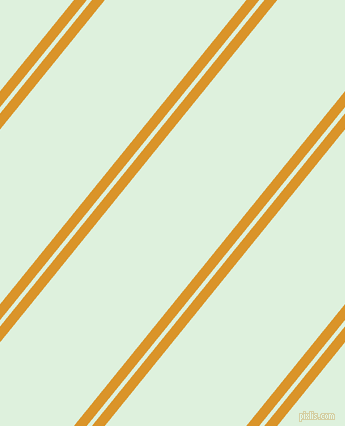 51 degree angle dual striped line, 10 pixel line width, 4 and 110 pixel line spacing, Buttercup and Tara dual two line striped seamless tileable