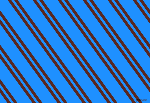 126 degree angles dual striped line, 10 pixel line width, 8 and 42 pixels line spacing, Caput Mortuum and Dodger Blue dual two line striped seamless tileable