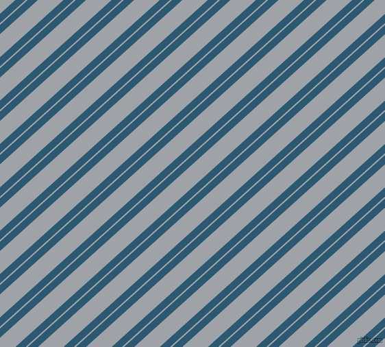 42 degree angles dual stripe line, 10 pixel line width, 2 and 25 pixels line spacing, Chathams Blue and Grey Chateau dual two line striped seamless tileable
