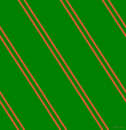 123 degree angles dual stripe lines, 6 pixel lines width, 10 and 93 pixels line spacing, Chilean Fire and Green dual two line striped seamless tileable
