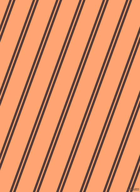 70 degree angle dual stripe line, 7 pixel line width, 4 and 52 pixel line spacing, Cocoa Bean and Hit Pink dual two line striped seamless tileable
