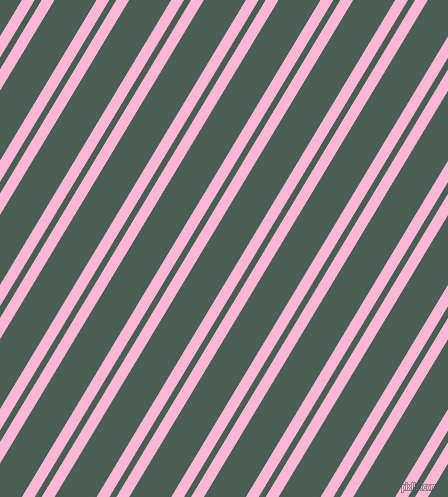 59 degree angles dual stripe line, 11 pixel line width, 6 and 36 pixels line spacing, Cotton Candy and Viridian Green dual two line striped seamless tileable