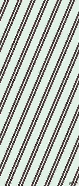 67 degree angle dual striped lines, 7 pixel lines width, 4 and 30 pixel line spacing, Crater Brown and Frosted Mint dual two line striped seamless tileable