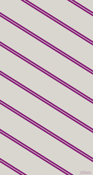 148 degree angle dual striped lines, 5 pixel lines width, 2 and 68 pixel line spacing, Dark Purple and Timberwolf dual two line striped seamless tileable