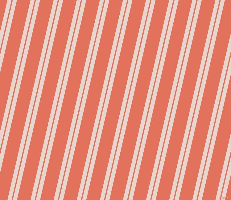77 degree angles dual stripes lines, 13 pixel lines width, 4 and 43 pixels line spacing, Dawn Pink and Terra Cotta dual two line striped seamless tileable